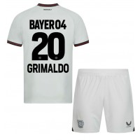 Bayer Leverkusen Alejandro Grimaldo #20 Bortedraktsett Barn 2023-24 Kortermet (+ Korte bukser)